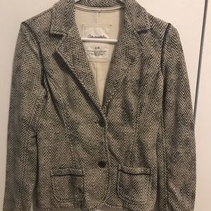 fleece lined Chevron blazer